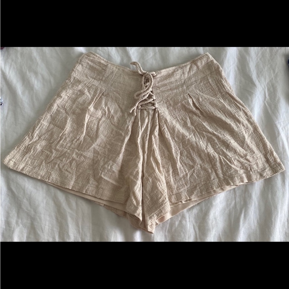 American Threads Criss-Cross Cotton Shorts